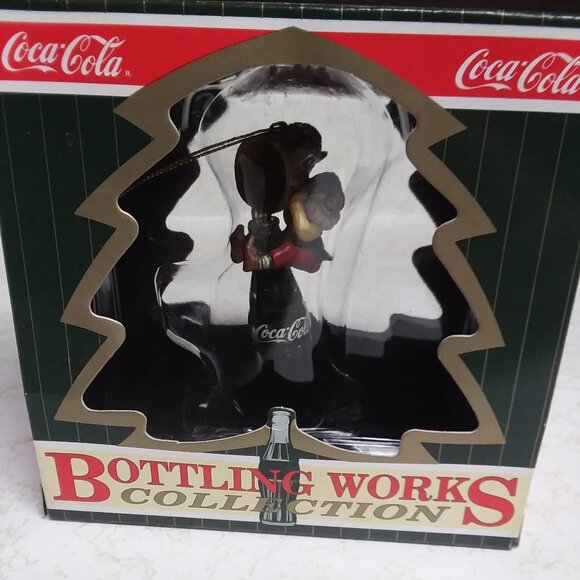 Coca-Cola Bottling Works Collection Christmas Ornament Elf with Bottle of Coke - Picture 7 of 8